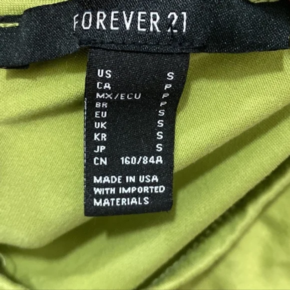 Final $8 Forever 21 "Ruched & Tied Hemline Dress" Sz. S Green. - Picture 6 of 6